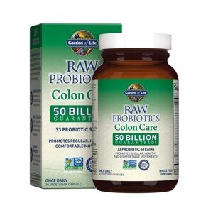 Garden of Life - Probiotika - RAW Probiotika - péče o tlusté střevo - 50 miliard CFU - 30 kapslí