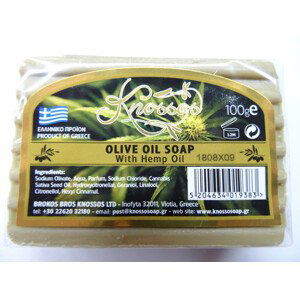Knossos mýdlo tuhé olivové s konopným olejem 100 G