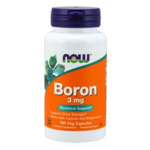 NOW Boron (bor), 3 mg x 100 rostlinných kapslí