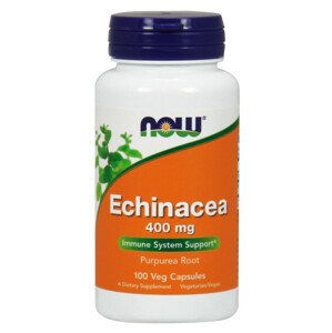 NOW Echinacea (Třapatka), 400 mg x 100 rostlinných kapslí