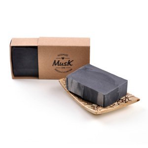 Musk Černé zlato - mýdlo v papírové krabičce