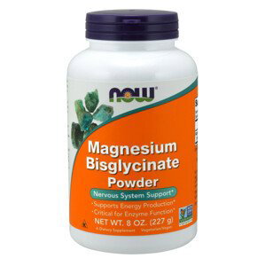NOW Magnesium Bisglycinate (hořčík bisglycinát), prášek, 227 g