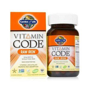 Garden of life Vitamin Železo RAW - 30 kapslí