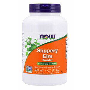 NOW Slippery Elm (Jilm červený), čistý prášek, 113 g