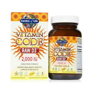 Garden of Life Vitamin Code - Raw D3 2000 - 60 kaps.