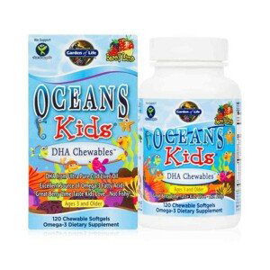 Garden of Life - Ocean Kids DHA omega 3 -pro děti od 3 let - 120 žvýkacích tobolek