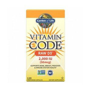 Garden of Life Vitamin Code - Raw D3 2000 - 120 kaps.