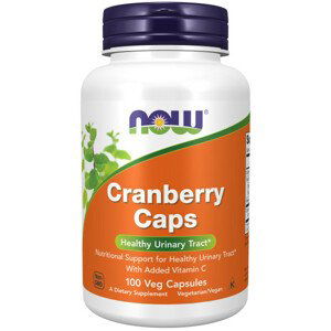 NOW Cranberry Caps, Brusinka, 700 mg x 100 rostlinných kapslí