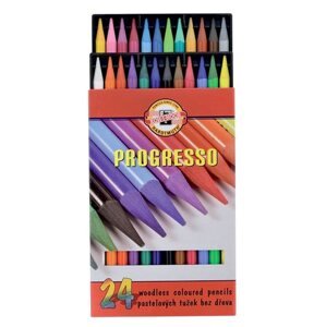 Koh-i-noor Pastelky Progresso dlouhé - 24 ks