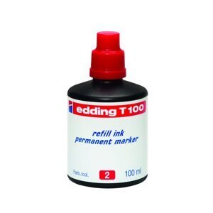 Edding T 100 Náhradní náplň pro permanentní popisovač - červená