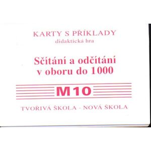 Sada kartiček M10 - sčítání a odčítání v oboru 1000