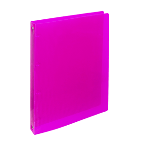 Karton PP Pořadač ELECTRA 4kroužek 3,3 cm - růžový