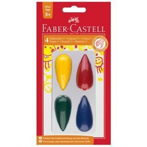 Plastové pastelky Faber-Castell do dlaně 3plus, BL 4 ks