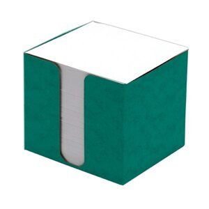 CAESAR OFFICE Špalíček nelepený 8,5 × 8,5 × 8 cm v krabičce - zelená