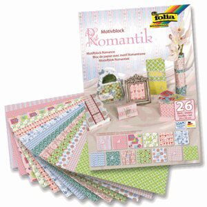 Folia blok s motivem - Romantika 24 × 34 cm