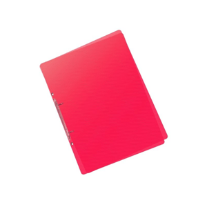 Pořadač 2kroužek A5 2,5 cm průhledný PP - červený