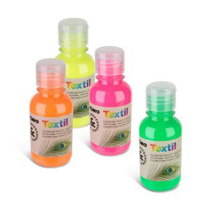 Barva na textil PRIMO, 125 ml - fluo - červená