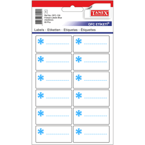 Samolepicí etikety do mrazáku v sáčku 23 × 50 mm, 60 ks