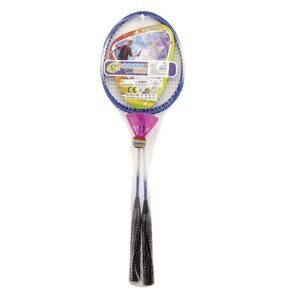 Badminton 2 pálky kovové a 1 míček, mix barev