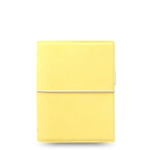 Filofax Kroužkový diář 2024 Domino Soft kapesní - pastelově žlutý
