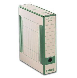 EMBA Archivační box vnitřní 33 × 26 × 7,5 cm - zelený potisk