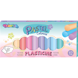 Modelovací hmota Colorino - pastelové odstíny, 12 barev