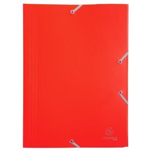 Exacompta Spisové desky s gumičkou A4 maxi, PP - červené