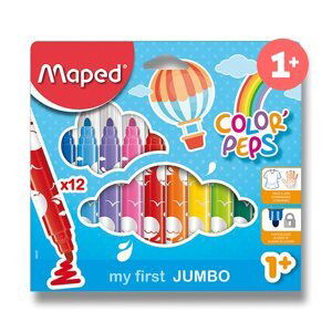 Dětské fixy MAPED Colour´Peps JUMBO - 12 barev