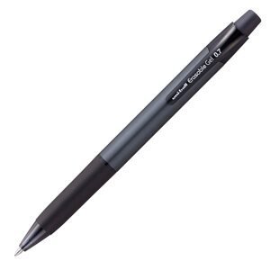Gumovatelné pero stiskací UNI 0,7 mm - černé