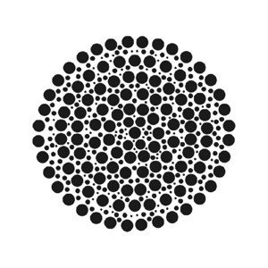 Plastová šablona - Mandala I, 29 × 29 cm
