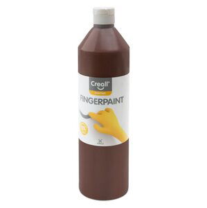 Prstová barva HAPPY INGREDIENTS, hnědá - 750 ml