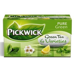 Pickwick zelený čaj 20 × 2 g - pure, citron, jasmín, máta