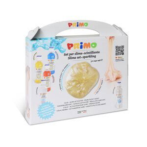 Sada PRIMO na výrobu slizu, 3 × lepidlo 240 ml, aktivátor slizu 240 ml, perleťové médium 240 ml