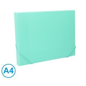 Box na spisy s gumou A4 LUMA pastel - modrý