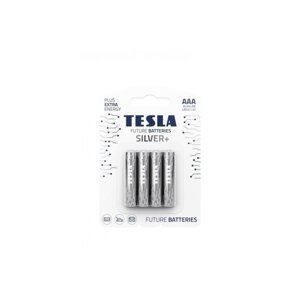 Alkalická tužková baterie AAA Tesla SILVER+ 4 ks, blistr