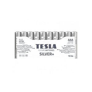 Alkalická tužková baterie AAA Tesla SILVER+ 10 ks
