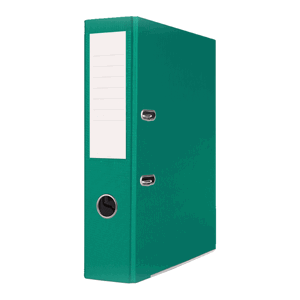 Pákový pořadač Basic A4 7,5 cm, PP, kovová lišta - zelený