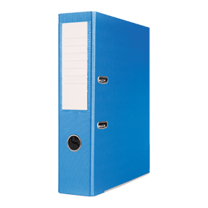 Pákový pořadač Basic A4 7,5 cm, PP, kovová lišta - modrý