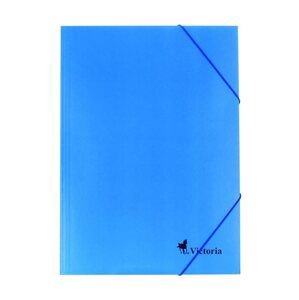 Victoria Spisové desky s gumou A4 karton - modré