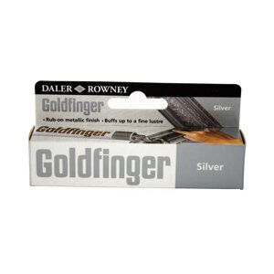 Umělecká metalická pasta Daler-Rowney Goldfinger, 22 ml - stříbrná