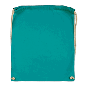 Bavlněný batoh k domalování - barva tyrkysová