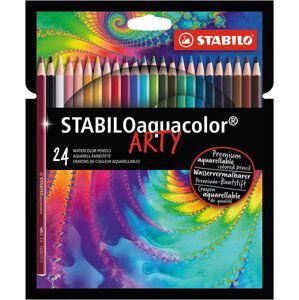 STABILO aquacolor Akvarelové pastelky ARTY - sada 24 barev