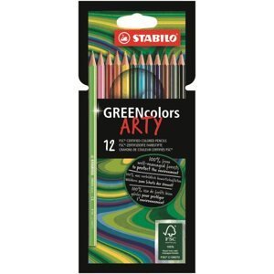 STABILO GREENcolors Pastelky ARTY - sada 12 barev