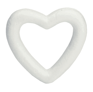 Srdce obrys polystyrenové 110 mm