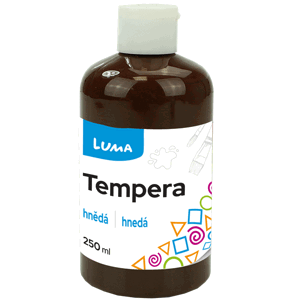Temperová barva LUMA, 250 ml - hnědá