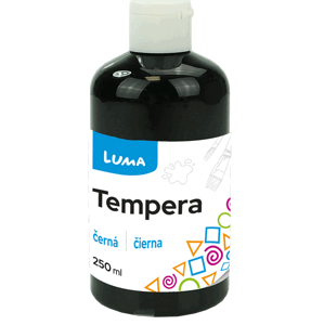 Temperová barva LUMA, 250 ml - černá