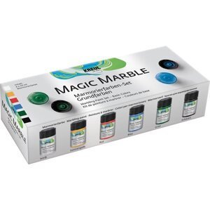 Sada Mramorovací barva Magic Marble základní 6 × 20 ml