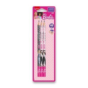 Bezdřevé grafitové tužky MAPED Barbie HB - 6 ks