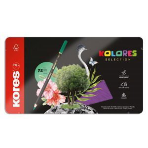 Trojhranné pastelky Kores Kolores Selection, 3 mm, 72 barev