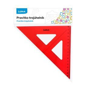 Trojúhelník s ryskou LUMA - červený